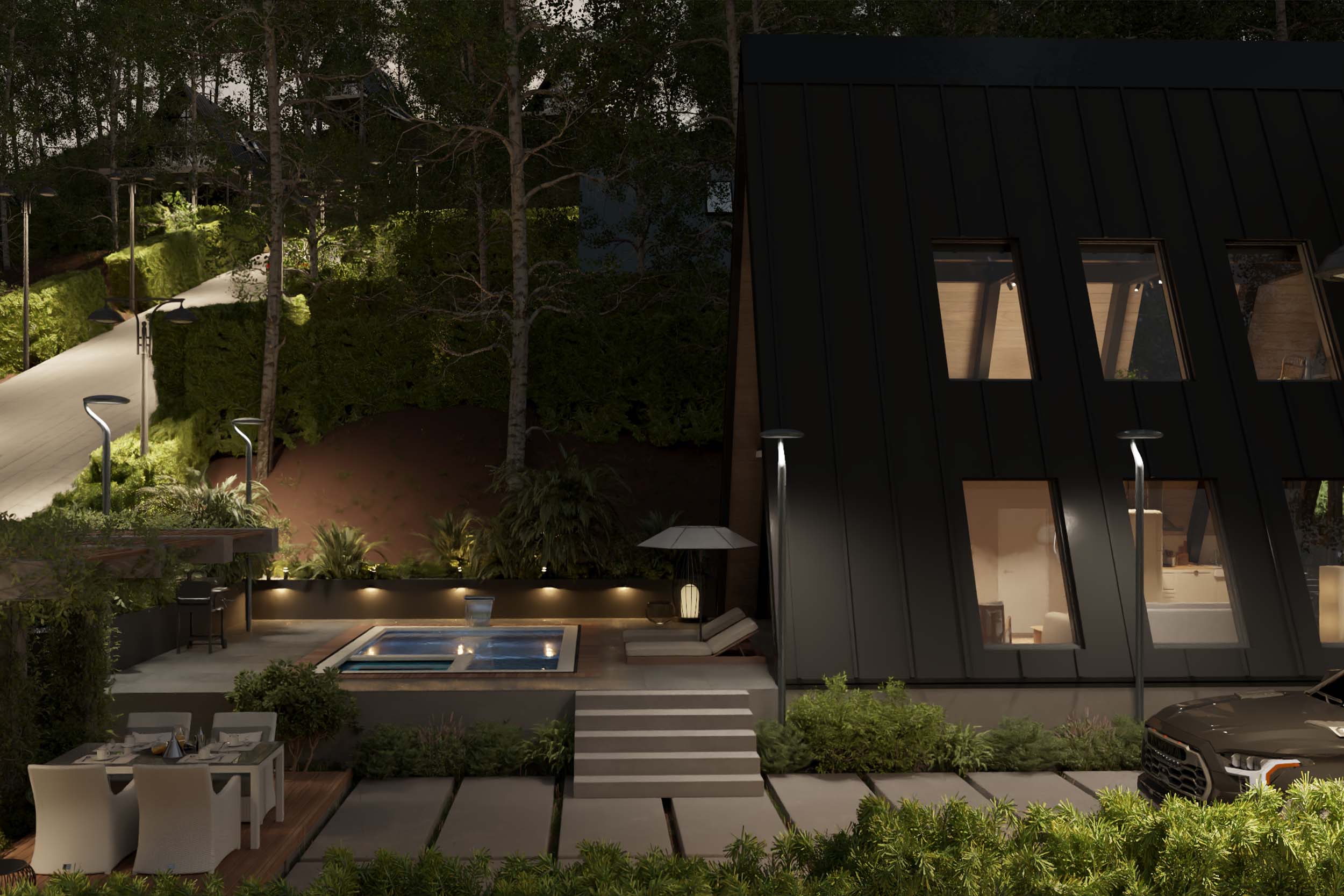 طراحی شهرک اقامتی گیلاس آبی